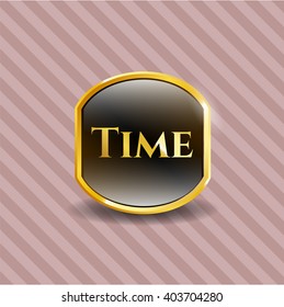 Time gold emblem