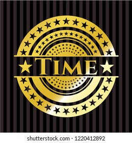 Time golden emblem or badge