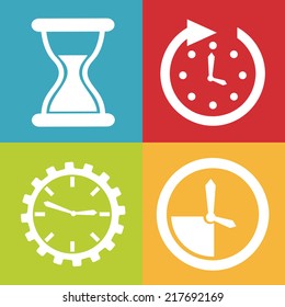 time graphic design , vector illustration