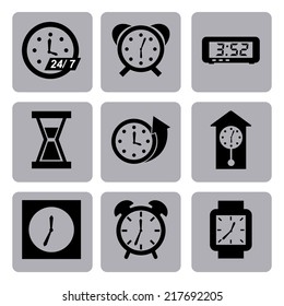 time graphic design , vector illustration