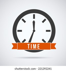 time graphic design , vector illustration