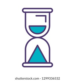 time hourglass isolated icon