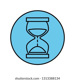 time hourglass isolated icon