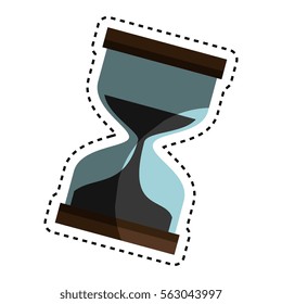 time hourglass isolated icon