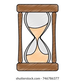 time hourglass isolated icon