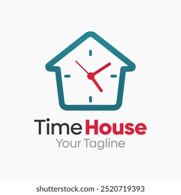 Time House Logo Design Template. Good for Business, Agency, Community and Organization