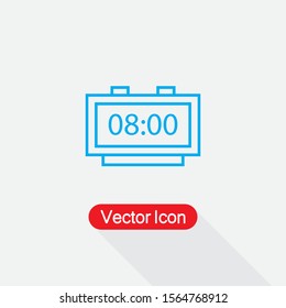 Time Icon, Alarm Clock Icon Vector Illustration Eps10