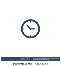 time icon allday symbol logo template