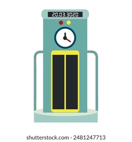 Time maсhine icon clipart avatar logtotype isolated vector illustration 