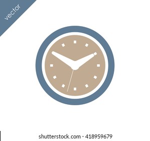 Time icon. clock icon