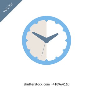 Time icon. clock icon.