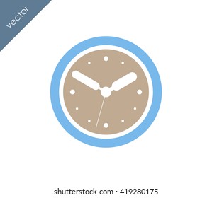 Time icon. clock icon.