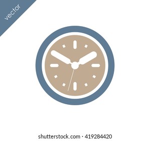 Time icon. clock icon.