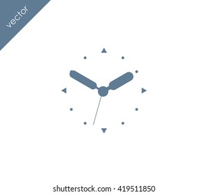 Time icon. clock icon.