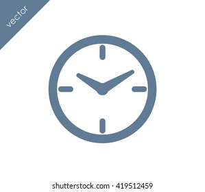 Time icon. clock icon.