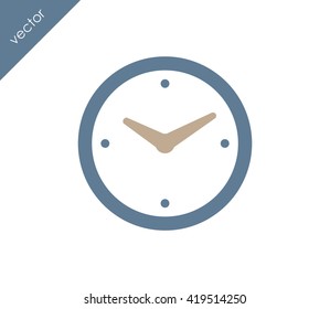 Time icon. clock icon.