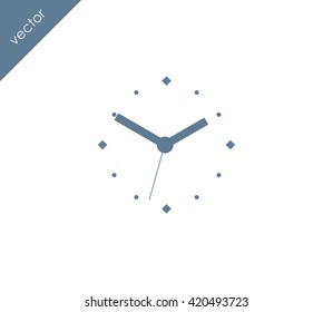 Time icon. clock icon.