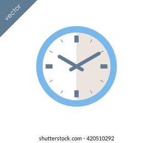 Time icon. clock icon.