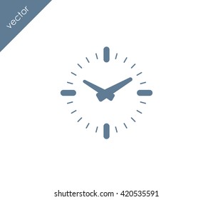 Time icon. clock icon.