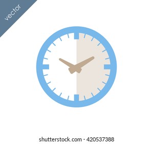 Time icon. clock icon.