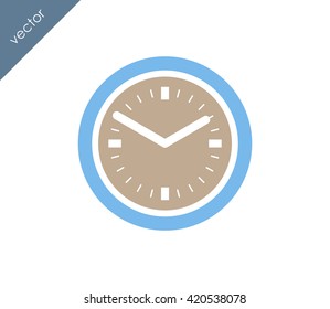 Time icon. clock icon.