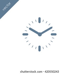 Time icon. clock icon.