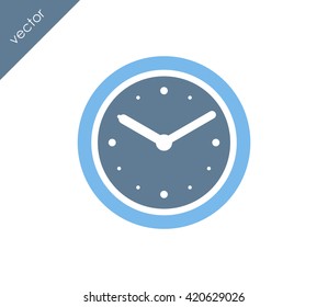 Time icon. clock icon.