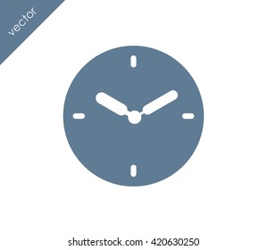 Time icon. clock icon.