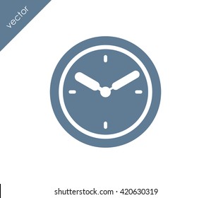 Time icon. clock icon.