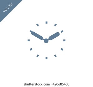 Time icon. clock icon.