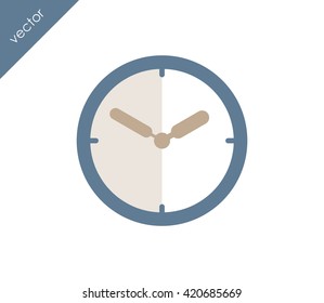 Time icon. clock icon.