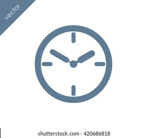 Time icon. clock icon.