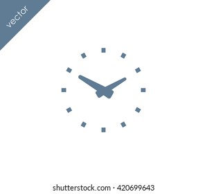 Time icon. clock icon.