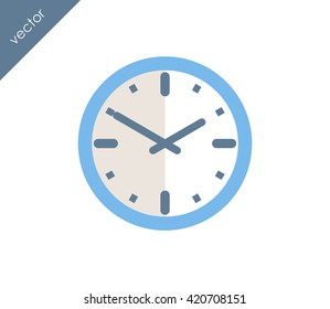 Time icon. clock icon.