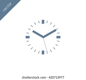 Time icon. clock icon.