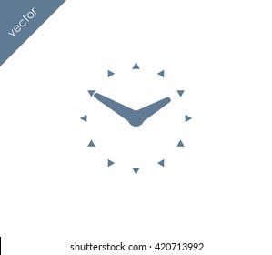 Time icon. clock icon.