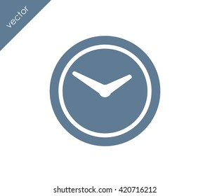 Time icon. clock icon.