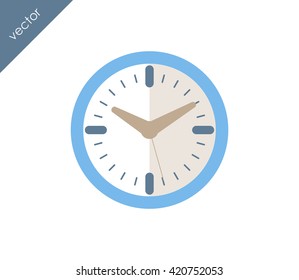 Time icon. clock icon.