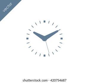 Time icon. clock icon.