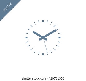 Time icon. clock icon.