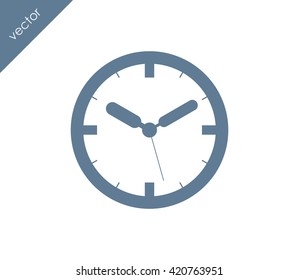 Time icon. clock icon.