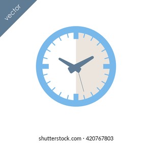 Time icon. clock icon.
