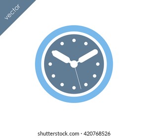 Time icon. clock icon.