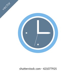 Time icon. clock icon.