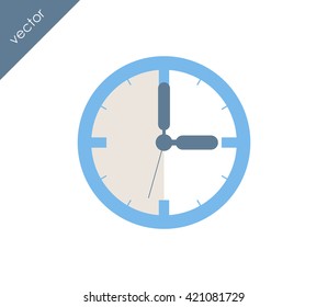 Time icon. clock icon.