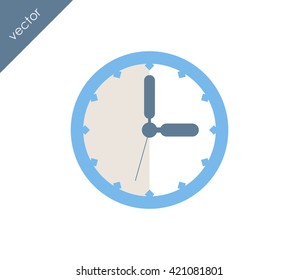 Time icon. clock icon.