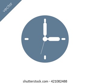 Time icon. clock icon.