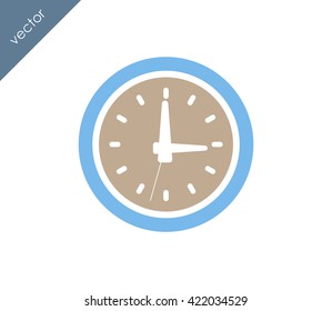 Time icon. clock icon.