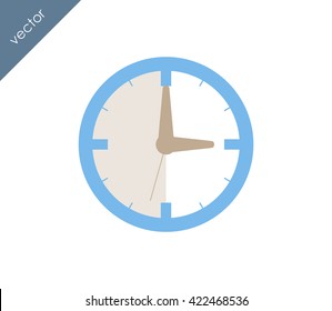 Time icon. clock icon.