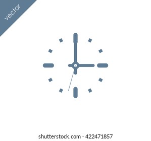 Time icon. clock icon.